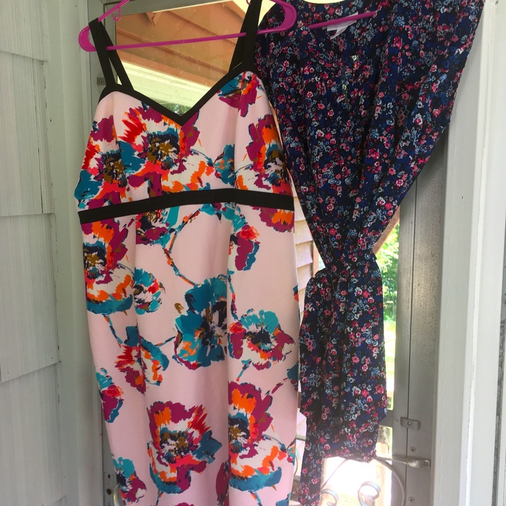Bundle Motherhood Maternity dress shirt and dress